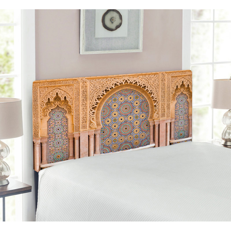 East Urban Home Moroccan Queen Upholstered Panel Headboard Wayfair